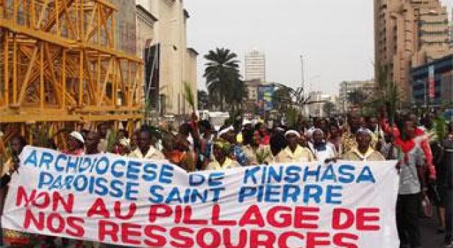 Manifestazione pacifica a Kinshasa, capitale del Congo-K