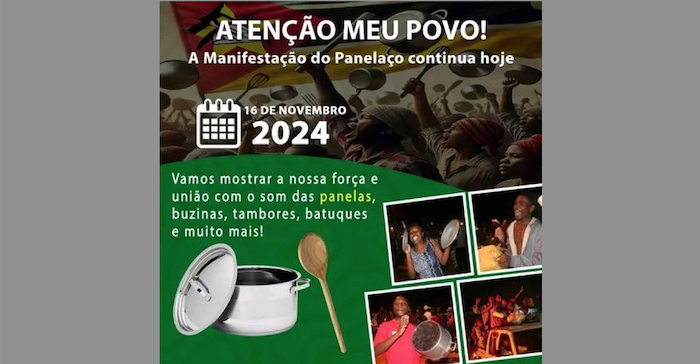 Mondlane manifestaçao do panelaço