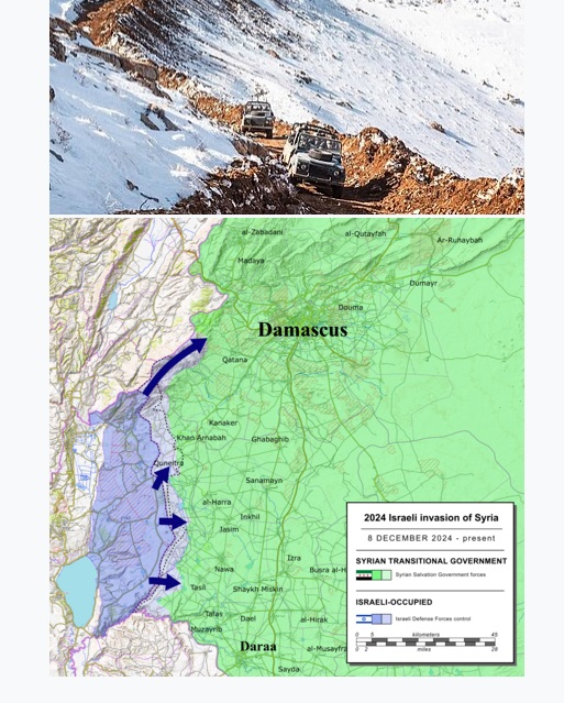 Sconfinamento di Israele in Siria passando dal Monte Hermon